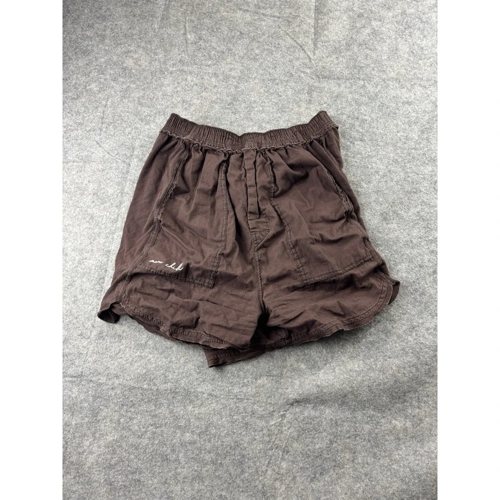 Intimately Free People More Chill Shorts Brown Elastic Waist Lounge Womens S